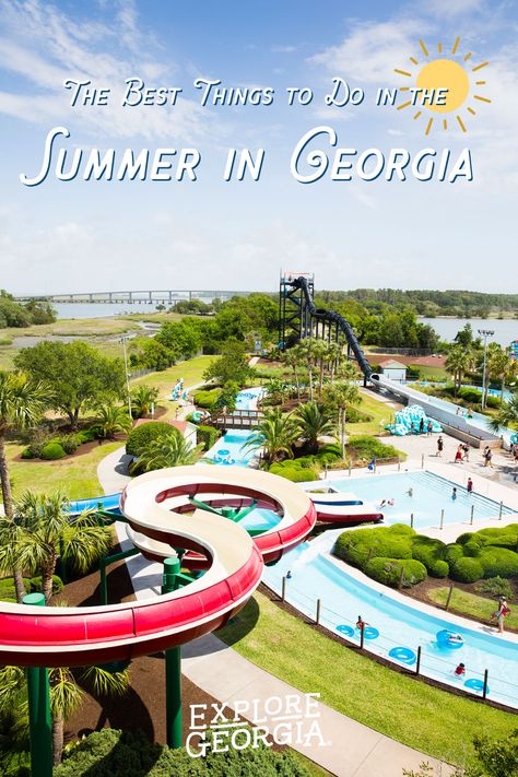 There’s no wrong way to spend summer in Georgia. With so many options for unforgettable times, whether you’re out in the sun or staying cool inside, be sure to make the most of the season with some of the state’s best summer activities. Jekyll Island Georgia Things To Do, Atlanta Activities, Jekyll Island Georgia, Travel Georgia, July Desserts, Georgia Coast, Girls Trips, Georgia Vacation, Spring Break Destinations