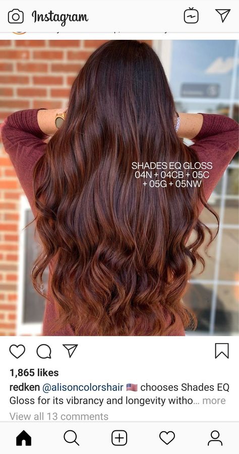 Auburn Hair Color Shades Eq, Dark Copper Shades Eq Formula, Redken Dark Red Hair Color Formulas, Auburn Redken Formula, Dark Auburn Hair Color Formula, Auburn Color Formula, Red Brown Hair Formula, Copper Brown Shades Eq Formula, Brunette To Auburn Before And After