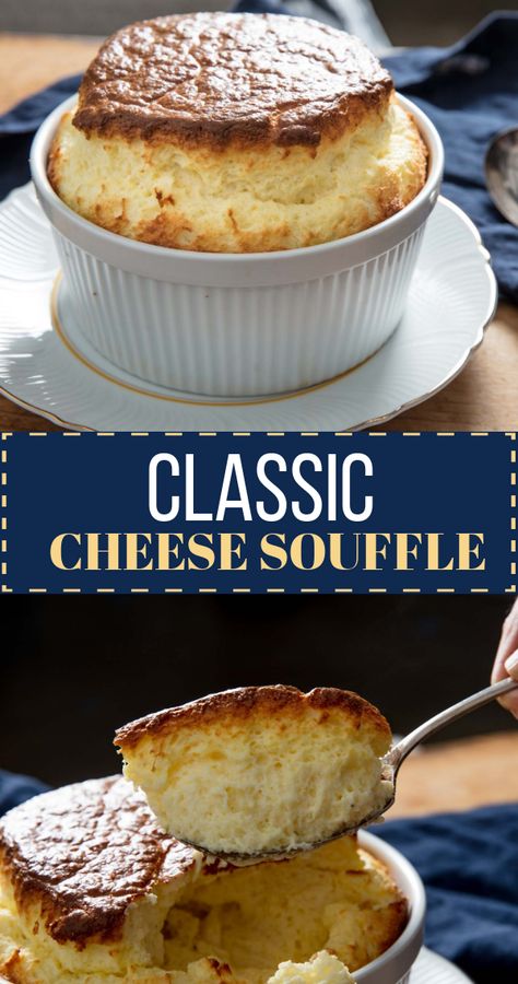 Cheese Suflet, Air Fryer Souffle, Savoury Souffle, Vanilla Souffle Recipes, Cheese Souffle Recipe, Souffle Recipes Easy, Breakfast Souffle, Cheese Souffle Recipes, Cheese Soufflé