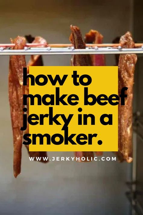 Smoking beef jerky. Propane Smoker Recipes, Smoker Jerky, Smoker Beef Jerky, Smoker Jerky Recipes, Diy Beef Jerky, Beef Jerky Marinade, Make Beef Jerky, Jerkey Recipes, Smoked Jerky