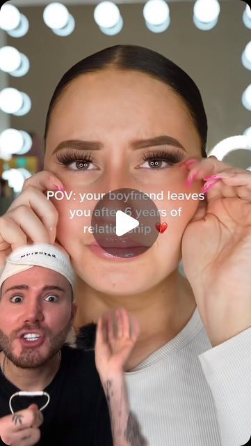 Matt Randon 🧩 on Instagram: "CRAZY BREAKUP ROUTINE!😱 (follow for more!💗)  #skincarecommunity #skincarejunkie #skincareroutines #skincarelover #beautyaddict #beautyobsessed #skincareproduct #beautyroutine #beautyaddict" Breakup Routine, Pretty People Naturally, Beauty Hacks Videos, Matt Randon, Face Makeup Routine, Make Up Videos, Hacks Videos, Beauty Hacks Video, Beauty Videos