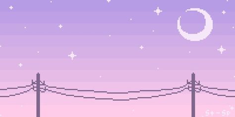 2048 X 1152 Wallpaper Youtube, 2048 X 1152 Wallpaper, 2048 X 1152, Youtube Aesthetic, Youtube Banner, Banner Template, Pixel Art, Moon, Stars