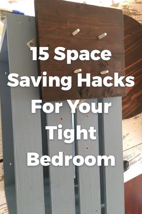 Feeling a little cramped in your bedroom? Try these ideas to bring your zen back! Make your bedroom feel large again! #DIY #TightSpace #Hacks #Bedroom Cupboard Storage Ideas Bedroom, Rustic Small Bedroom Ideas, Minimal Room Bedroom, Diy Small Bedroom Ideas, Diy Bedroom Storage Ideas, Storage Ideas For Small Bedrooms, Primitive Bedroom Ideas, Small Space Storage Bedroom, Bedroom Storage For Small Rooms