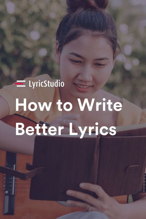 Knowing how to write better lyrics that connect with your audience can be especially difficult. Here are some tips and tricks to follow! #HowtoWriteBetterLyrics #lyrics #songwriting How To Write Better, Write Better, Cool Writing, Cool Lyrics, Tips And Tricks, Songwriting, Writing