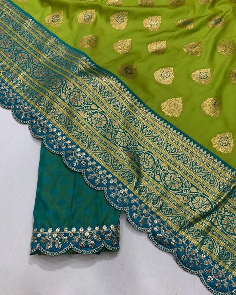 Rs.2199/- Free Shipping Beautiful fancy soft paithani pattu saree with all over nakshatra butties along with weaving Kanchi border* *Exclusive Contract Maggam Sequence work lace border in full saree* *Paithani pallu with tassels* *Contrast Blouse as shown in video* *Price :- 1650/-* *Multiple Available* *We Always Trust in Quality* 🔥🔥🔥🔥🔥🔥🔥🔥 Saree With Lace Border, Saree Paithani, Paithani Saree, Sequence Work, Contrast Blouse, Pattu Saree, Lace Border, Tassels, Weaving