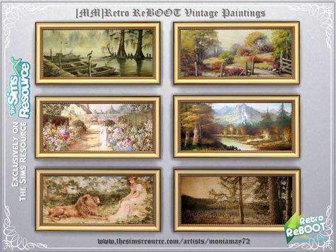 Sims 4 Oil Painting Cc, Sims 4 Decor Cc Wall, Sims 4 Cc Vintage Wallpaper, Sims 4 Cc Furniture Decor Paintings, Sims 4 Paintings Wall Art, Sims 4 Cc Paintings Art, Vintage Sims 4 Cc Furniture, Sims 4 Vintage Furniture, Sims4 Paintings Cc