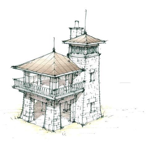 Stone Tower House, Tower House Plans, Villa Design Plan, Fire Tower, Small Castles, Villa Design Architecture, Villa Plan, Tower House, Castle House