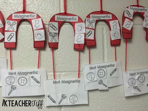 An education blog about teaching kindergarten and ideas and tips for classroom design, technology, teacher hacks, and DIY. Magnet Lessons, Technology Teacher, Magnet Activities, Magnets Science, Science Stations, 1st Grade Science, First Grade Science, Worksheets For Kindergarten, Magnet Crafts