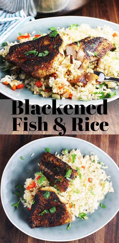 Cajun Dinner, Blackened Fish, Blacken Fish, Easy Cajun, Homemade Cajun Seasoning, White Fish Recipes, Fish Recipes Baked, Iron Skillet Recipes, Easy Fish Recipes