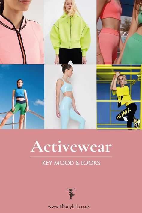 Trend Moodboard, Street Style Sporty, Active Wear Fashion, Fashion Trend Book, Athletic Wear Fashion, Activewear Trends, Fashion Trend Forecast, Sportswear Trends, Workout Fits