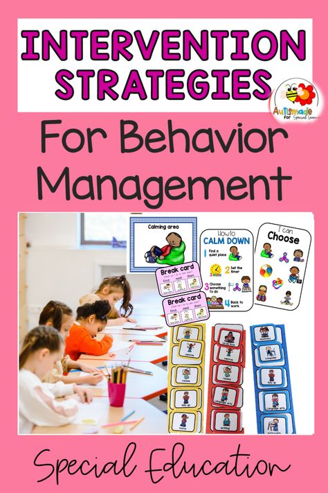 Are you a Special Education teacher who feels like your classroom is constantly in chaos? Behavior management is a never ending challenge, but there are strategies and practical tips that can help you transform chaos into calm. Ebd Classroom Set Up Behavior Management, Asd Behavior Management, Behavior Management Special Education, Behavior Visuals, Preschool Behavior Management, Creative Curriculum Preschool, Behavior Specialist, Special Education Behavior, Preschool Behavior