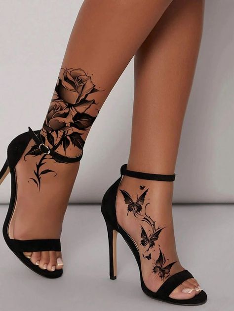 Feet Tattoos For Women, Floral Foot Tattoo, Girly Hand Tattoos, Belly Tattoos, Ankle Tattoos For Women, Anklet Tattoos, Foot Tattoos For Women, Tattoos For Women Flowers, Tasteful Tattoos