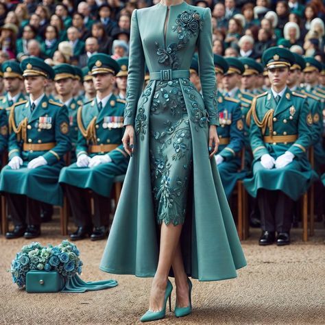 Royal Clothes Women, Royal Style Fashion Classy, Classy Outfits Dress, Royal Style Fashion, Royalty Dresses, Royal Outfit, Fall Into Winter, Elegant Dresses Classy, Womens Dress Suits