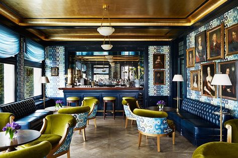 The 19th-century Château Gütsch hotel sits above the Swiss city of Lucerne Martin Lawrence Bullard, Martyn Lawrence Bullard Design, Martyn Lawrence Bullard, Martin Lawrence, English Interior, Glass Wall Lights, Patio Interior, Wall Bar, Hotel Design