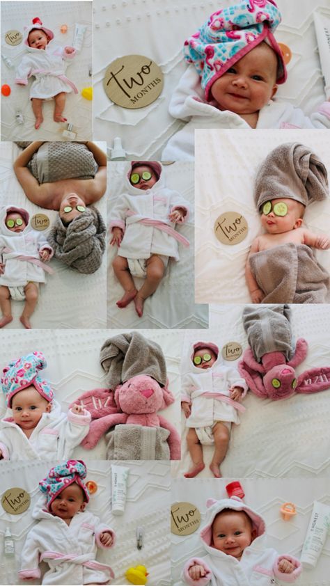 Being 2 months old is 2 exhausting! Baby spa day photoshoot. Baby Spa Photoshoot, Spa Day Photoshoot, Spa Photoshoot, 2 Month Old Baby, Baby Spa, 2 Months Old, Baby Photoshoot, 2 Months, Spa Day