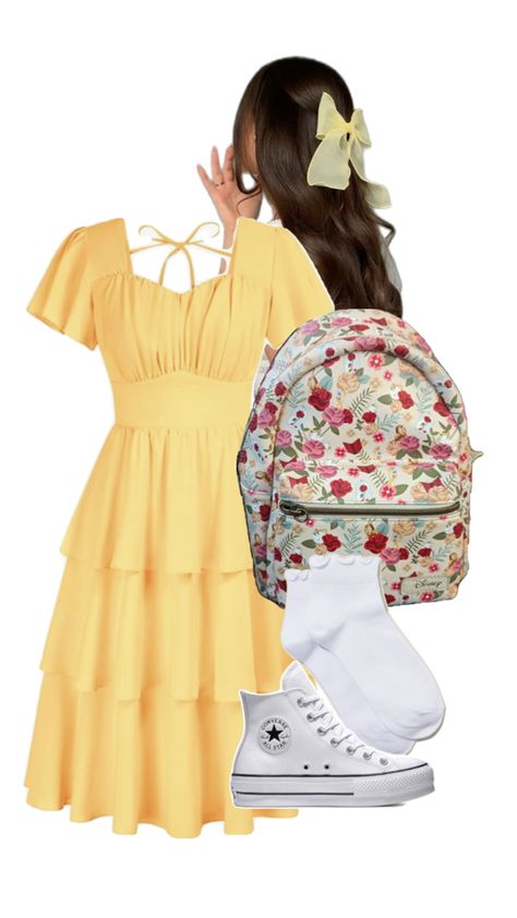 Disneybound Outfits Couples, Disneybound Outfits Fall, Belle Disney Outfit Ideas, Disney Bounding Beauty And The Beast, Beauty And The Beast Disneybound, Belle Inspired Outfits Casual, Disney Bounding Belle, Honey Lemon Disneybound, Belle Disneybound