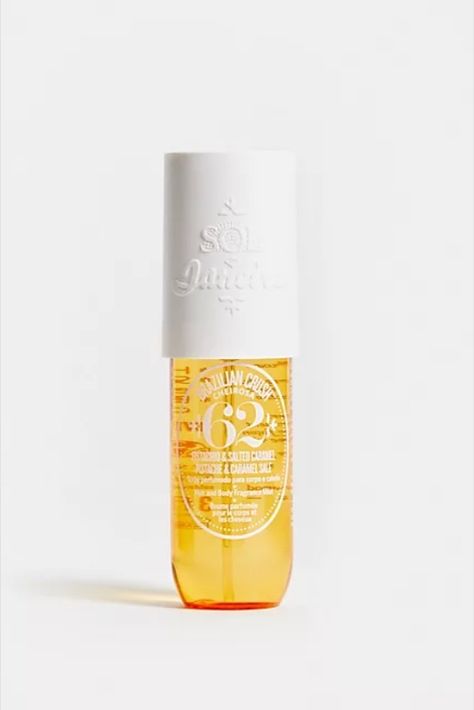 A body fragrance mist, bursting with an alluring pistachio and salted caramel scent, to be used on body and hair. 62 Perfume, Brazilian Crush, Perfume Mist, Feels Like Summer, Body Fragrance, Mini Bottle, Signature Fragrance, Signature Scent, Body Mist