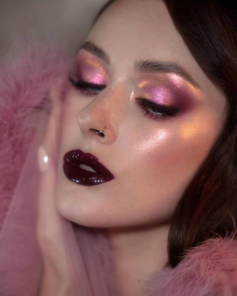 Elevate Your Look By Wearing These Date Night Lipstick Shades - Katarina Van Derham Date Night Makeup, Bold Makeup Looks, Witch Makeup, Fall Makeup Looks, Cool Makeup Looks, Bold Makeup, Fantasy Forest, Fantasy Makeup, On The Horizon