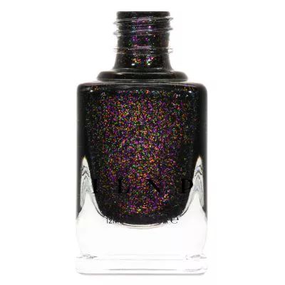 ILNP Cursed from the Wicked Collection (Halloween 2020) Black Shimmer Nails, Shimmery Nail Polish, Pink Holographic Nails, Ilnp Nail Polish, Chrome Nail Polish, Boutique Nails, Shimmer Nail Polish, Purple Acrylic, Minx Nails