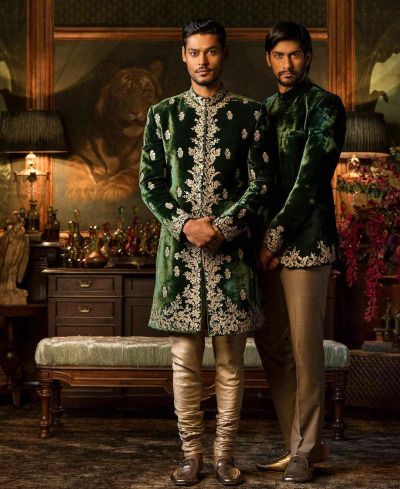 Indian Fashion Mens Kurta Designs Wedding, Kurta Designs Wedding, Kurta Design Ideas, Workwear Fashion Menswear, Namit Khanna, Menswear Couture, Sabyasachi Menswear, Military Fashion Menswear, Supreme Clothing Menswear