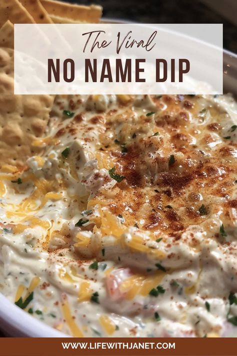 The No Name Dip No Name Dip, Easy Chip Dip, Best Chip Dip, Chip Dip Recipes, Best Dip Recipes, Cracker Dip, Crock Pot Dips, Cheesy Dip, Best Chips