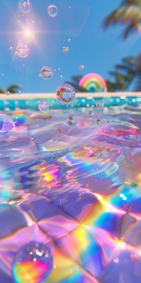 Somewhere Over The Rainbow Aesthetic, Rainbow Y2k Aesthetic, Vibrant Colors Aesthetic, Colorful Summer Aesthetic, Fresh Vibes, Soft Kidcore, Vibrant Decor, Whatsapp Wallpaper Cute, Cute Summer Wallpapers