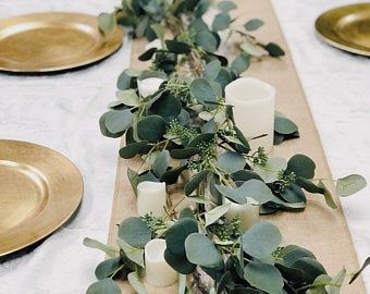 Artificial Eucalyptus Garland, Deco Champetre, Tafel Decor, Arch Decoration, Eucalyptus Garland, Seeded Eucalyptus, Greenery Garland, Eucalyptus Wedding, Diy Backdrop