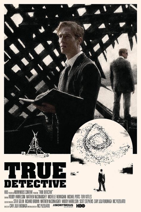 True Detective Poster, True Detective Art, True Detective Hbo, Rustin Cohle, Interstellar Movie Poster, True Detective Season 1, Rust Cohle, Detective Movies, Alt Posters