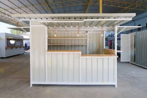 Food Stand Design, Rooftop Restaurant Design, Food Stall Design, Coffee House Design, Small Restaurant Design, Bakery Design Interior, Outdoor Restaurant Design, Food Kiosk, Small Cafe Design