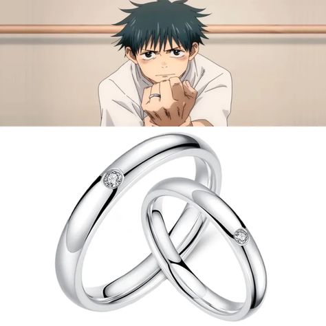 Jujutsu Kaisen Yuta Okkotsu, Jujutsu Kaisen Yuta, Yuta Okkotsu, Anime Jujutsu Kaisen, Anime Jewelry, Anime Accessories, Cosplay Props, Matching Rings, Fashion Couple