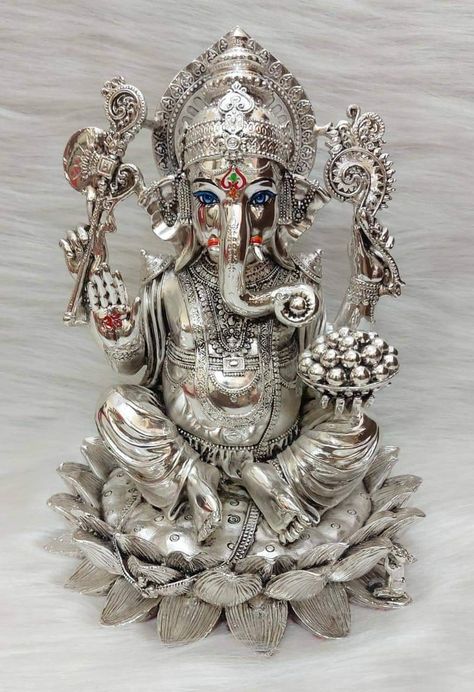 Nail References, Silver Idols, Ganpati Murti, Ganesh Murti, Brass Idols, Ganesha Elephant, God Idols, Profile Picture Images, Ganesh Art Paintings