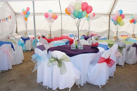 Disney up first birthday party decor Disney Up Wedding Theme, Up Movie Decorations Party Ideas, Up Centerpieces Disney, Up Movie Decorations, Up Baby Shower Theme Disney, Up Themed Baby Shower Ideas, Up Wedding Theme, Up Birthday Party Theme Disney, Up First Birthday Party