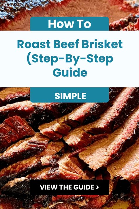 You've been grilling that brisket all summer, but have you thought about roasting it in the oven? Our easy step-by-step guide will show you how to create a tender, juicy beef brisket with amazing flavor. Say goodbye to tough meat and discover the secret to getting that perfect crisp and smoky taste without step outside! Ideal for family gatherings or weekend feasts, this recipe has you covered. Are you ready to impress your dinner guests or make a weeknight meal extra special? Let's roast that brisket together! Roast Beef Brisket, How Long To Cook Brisket In Oven, Brisket In Oven How To Cook, Brisket In The Oven Recipes, Oven Roasted Brisket Recipe, Best Beef Brisket Recipes Oven, How To Cook Beef Brisket, Beef Brisket Recipes Oven, How To Roast Beef