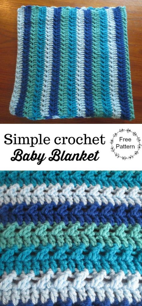 Crochet Patterns | Traverse Bay Crochet Simple Crochet Baby Blanket, Change Colors In Crochet, Shrug Crochet, Zig Zag Crochet, Crochet Baby Blanket Beginner, Crazy Crochet, Crocheted Blankets, Easy Baby Blanket, Easy Crochet Baby Blanket