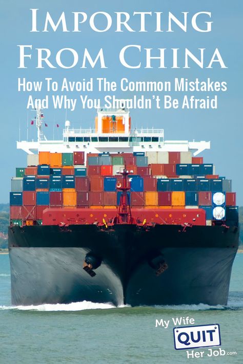 Most people who start their own ecommerce stores are often hesitant to import their goods from overseas. And their fear is understandable. After all when you're dealing with a vendor that is over ten thousand miles away, every little bit of miscommunication is magnified by 10X. And if you factor in the language and cultural barriers, it can be quite intimidating to pay a large sum of cash to someone in a completely different country.  But the reality is that importing goods from China or any for Importation Business, China Business, Import Business, Entrepreneur Ideas, Quitting Job, Online Business Opportunities, Ecommerce Business, Import From China, Business Help