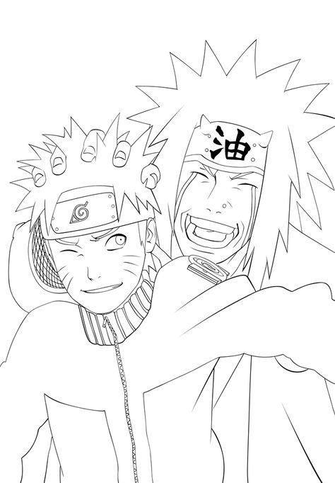 Naruto And Jiraiya, Naruto Drawings Easy, Naruto Jiraiya, Naruto Painting, Manga Coloring Book, Naruto Sketch Drawing, Anime Lineart, Itachi Uchiha Art, Naruto Sketch