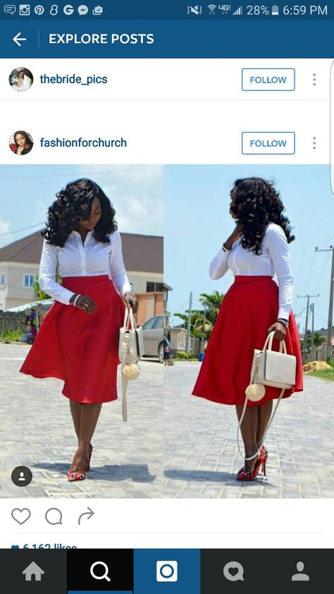 Classy Dressy Outfits For Women, Red Church Outfit Black Women, Exercise Outfits For Women, Decent Outfits, Women's Fashion 2023, Outfit For Ladies, Sunday Church Outfits, Choir Uniforms, Modest Aesthetic