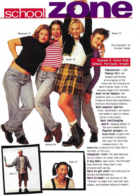 1990s High School, Seventeen Magazine 90s, 90s Fashion Magazine, 90s Advertising, 90s Magazine Fashion, 90s High School, 90s Fashion Catalog, 90s Core, 90s Teen Fashion