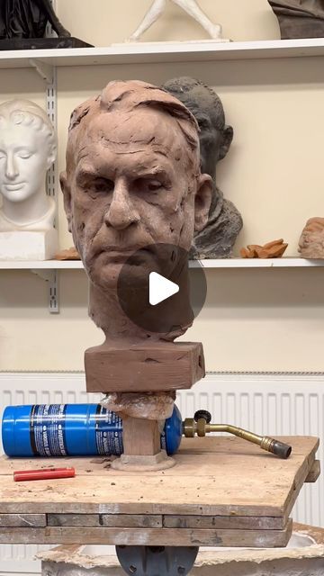 Andrian Melka on Instagram: "How do you fight mould on your clay work? I found out that fire works but it comes back again.  . . . . #clay #portrait #bronze #bronzesculpture #sculpture #sculpture_art #claymodelling #plastercast #artwork #artwork_in_studio #artists #artistsoninstagram #art_workspace #portraitsculpture #sculpting #artstudio #clayart #contemporaryart #finearts #studioart #sculptureoftheday #instasculpture #sculptureart #worldofartists #sculptures #artstudio #societyofportraitsculptors #thesocietyofportraitsculptors" Clay Portrait, Art Workspace, Sculpting Ideas, Plaster Cast, Fire Works, Clay Work, Portrait Sculpture, Clay Sculpture, Bronze Sculpture