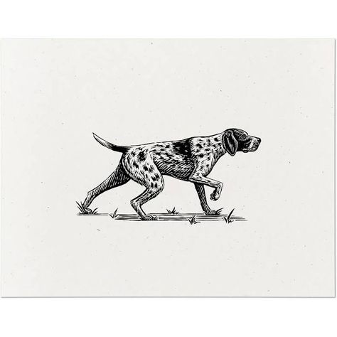 Basset Hound Art, Shorthair Pointer, Pencils Art, German Shorthaired Pointer Dog, Dog Art Print, German Shorthair, Pointer Dog, Dog Print Art, Dog Wall Art