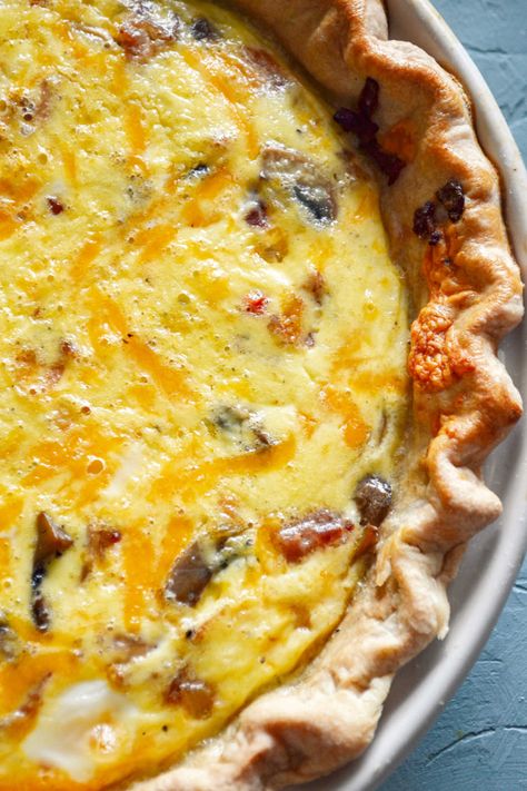 Bacon And Potato Quiche, Potato Quiche, Simply Potatoes, Store Bought Pie Crust, Quiche Recipes Easy, Bacon Quiche, Bacon Potato, Breakfast And Brunch, Breakfast Quiche