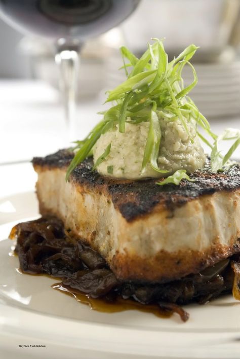 Blackened Swordfish - Tiny New York Kitchen Types Of Fish To Eat, Blackened Swordfish, Grilled Swordfish Steaks, Fish To Eat, Swordfish Steak, Grilled Swordfish, Swordfish Recipes, Types Of Fish, Favorite Side Dish