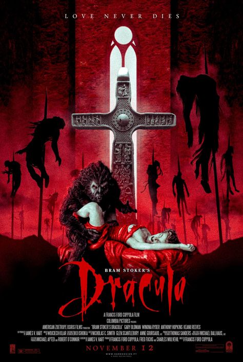 Bram Stoker's Dracula (1992) [1500 x 2229] Dracula Movie, Dracula Art, Vampire Dracula, Vampire Movies, Best Movie Posters, Bram Stoker's Dracula, Film Pictures, Horror Posters, Bram Stoker