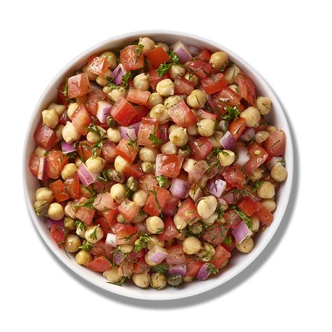 Our Santorini Salad is a plant-based, dairy free, fresh and delicious meal option for vegetarians and vegans! The Greek island of Santorini is famous for their love of salty, briny foods and extremely flavourful tomatoes. This unprocessed salad features chick peas, tomatoes, red onions, dill and capers tossed in our signature Greek dressing. Santorini Salad Recipe, Santorini Salad Recipe Opa, Santorini Salad, Vegetable Ideas, 2024 Meals, Falafel Wrap, Greek Recipe, Yummy Veggies, Greek Dressing