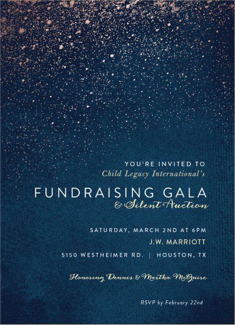 Celestial Wedding Theme, Dance Studio Design, New Years Ball, Gala Invitation, Corporate Dinner, Gala Themes, Denim Party, Gala Ideas, Fundraising Gala