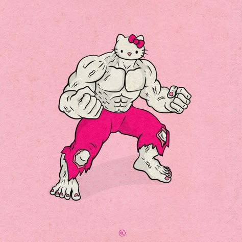 Hello Kitty Funny, Wow Photo, Zestaw Ikon, Hello Kitty Aesthetic, Kitty Drawing, Hello Kitty Drawing, Hello Kitty Art, Gym Memes, Funny Drawings