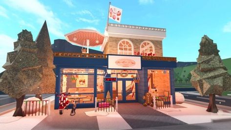 Bloxburg
Bloxburg Cafe
Bloxburg Build 
Bloxburg Bakery
Christmas Bloxburg Cafe, Bloxburg Christmas, Christmas Cafe, Coffee Pastry, Riverside Cafe, House Plans With Pictures, Restaurant Exterior, House Decorating Ideas Apartments, Town Building