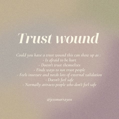 Trust wound healing trust issues trusting yourself Rebuild Trust Quotes, Trust Issues Healing, How To Start Trusting Again, Learn To Trust Yourself, Trust Wound Healing, How To Build Trust With Yourself, Learning How To Trust, How To Work Through Trust Issues, How To Heal From Trust Issues