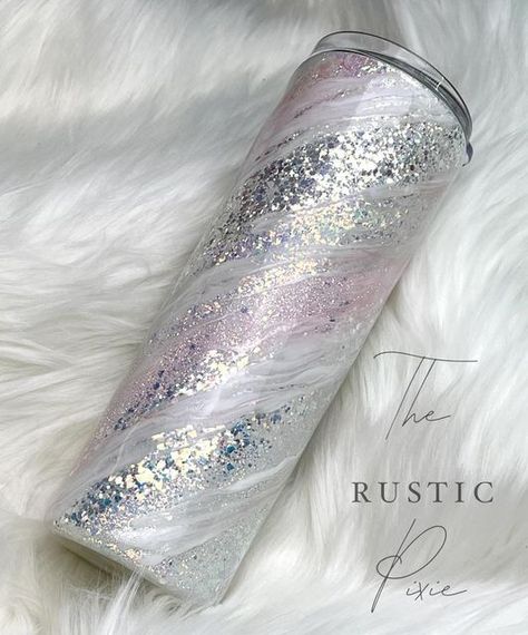 The Rustic Pixie on Instagram: "#pinkglitter #marbletumbler #therusticpixie #glittertumblers #milkywaytumbler" Glitter Tumblers, Milky Way, Pink Glitter, Voss Bottle, Plastic Water Bottle, Water Bottle, Marble, Tumbler, Glitter