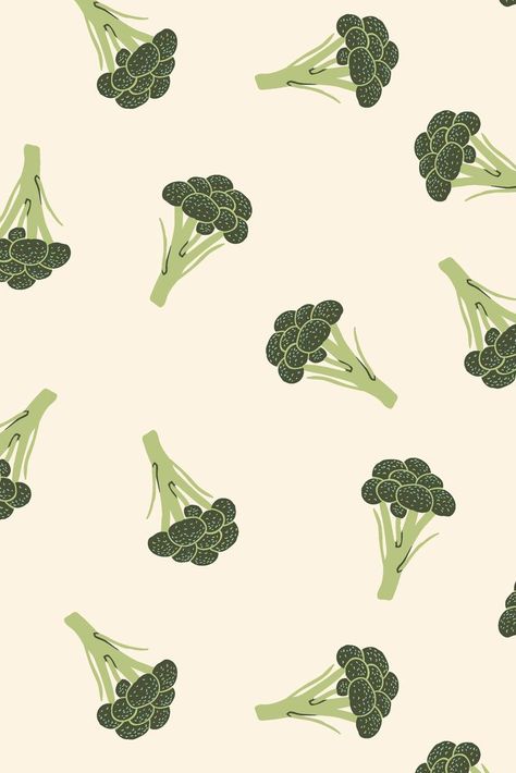 Green organic broccoli vegetable vector seamless pattern. Broccoli Wallpaper Aesthetic, Vegetable Pattern Illustration, Broccoli Wallpaper, Broccoli Art, Vegetable Wallpaper, Broccoli Illustration, Broccoli Drawing, Vegetables Wallpaper, Amazon Bags